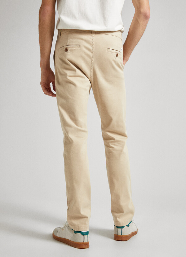 SKINNY FIT CHINO TROUSERS