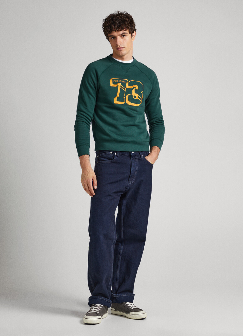 Pullover 73-Logo Gestickt | Pepe Jeans