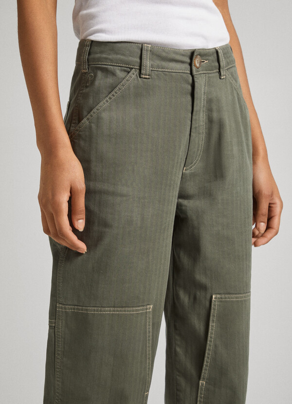 WORKER PATCH POCKET TROUSERS