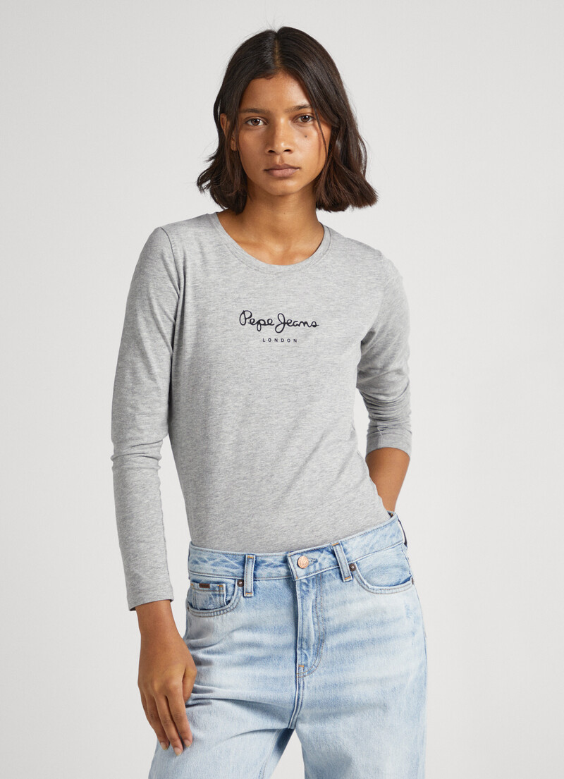 Long-Sleeved Cotton T-Shirt | Pepe Jeans