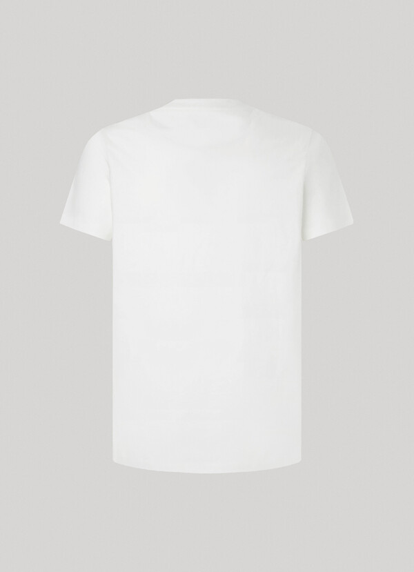 SLIM FIT T-SHIRT WITH PRINTED LOGO