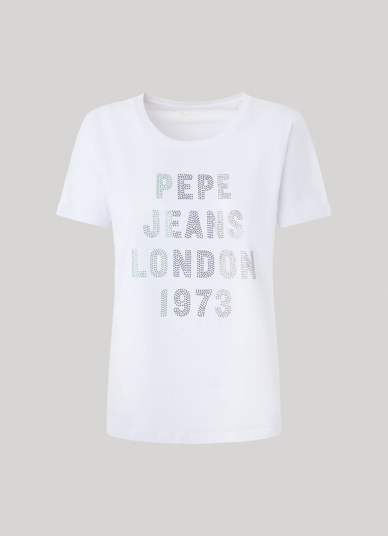 Strass Logo T-Shirt | Pepe Jeans