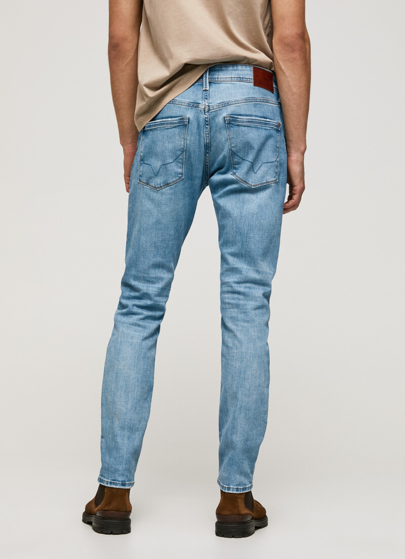 STANLEY TAPER FIT REGULAR WAIST JEANS | Pepe Jeans