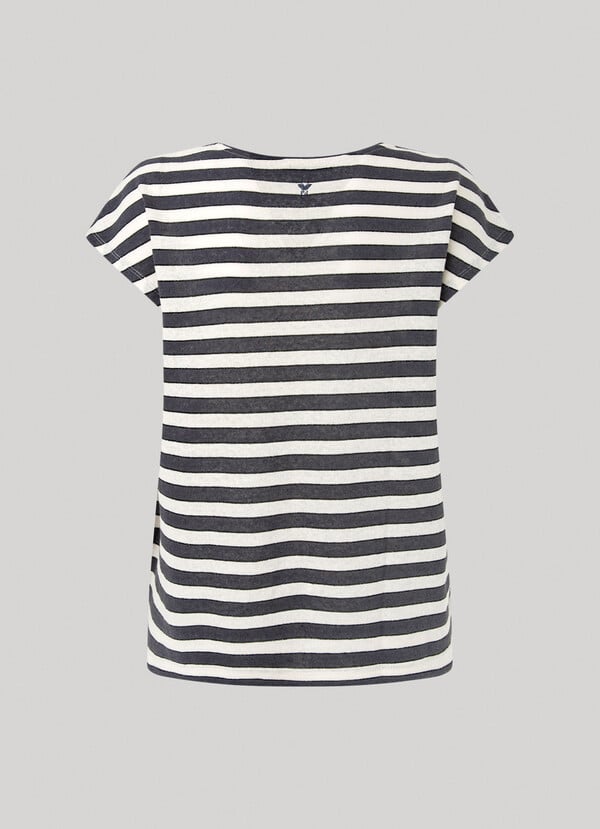 RELAXED FIT STRIPED T-SHIRT
