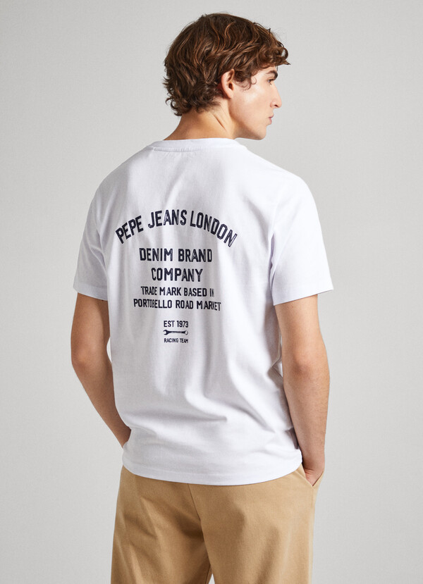 REGULAR FIT T-SHIRT WITH BACK PRINT