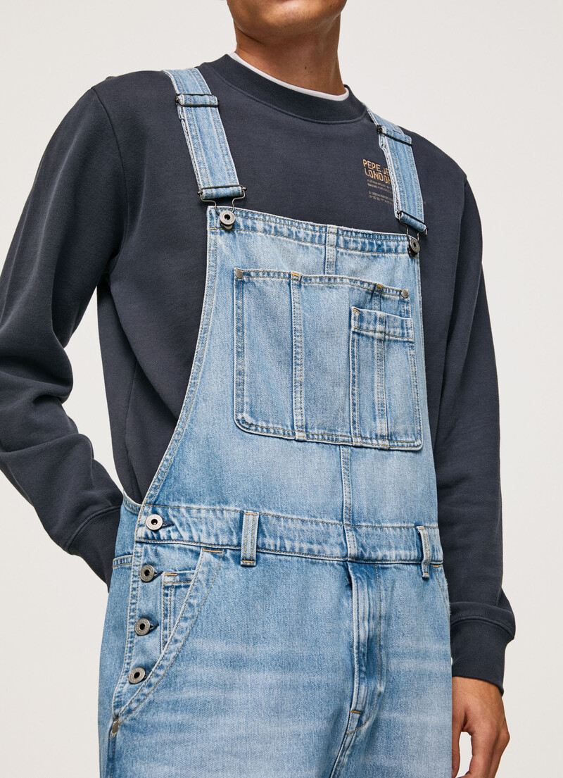 Cotton Denim Overalls | Pepe Jeans