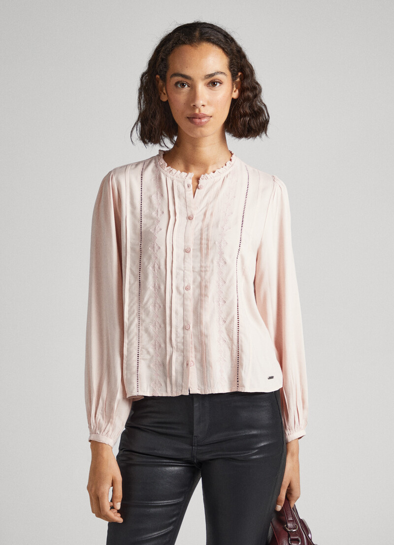 Embroidered Romantic Cut Blouse | Pepe Jeans