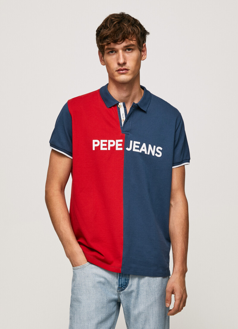 Polo Color Block En Piqué De Coton | Pepe Jeans