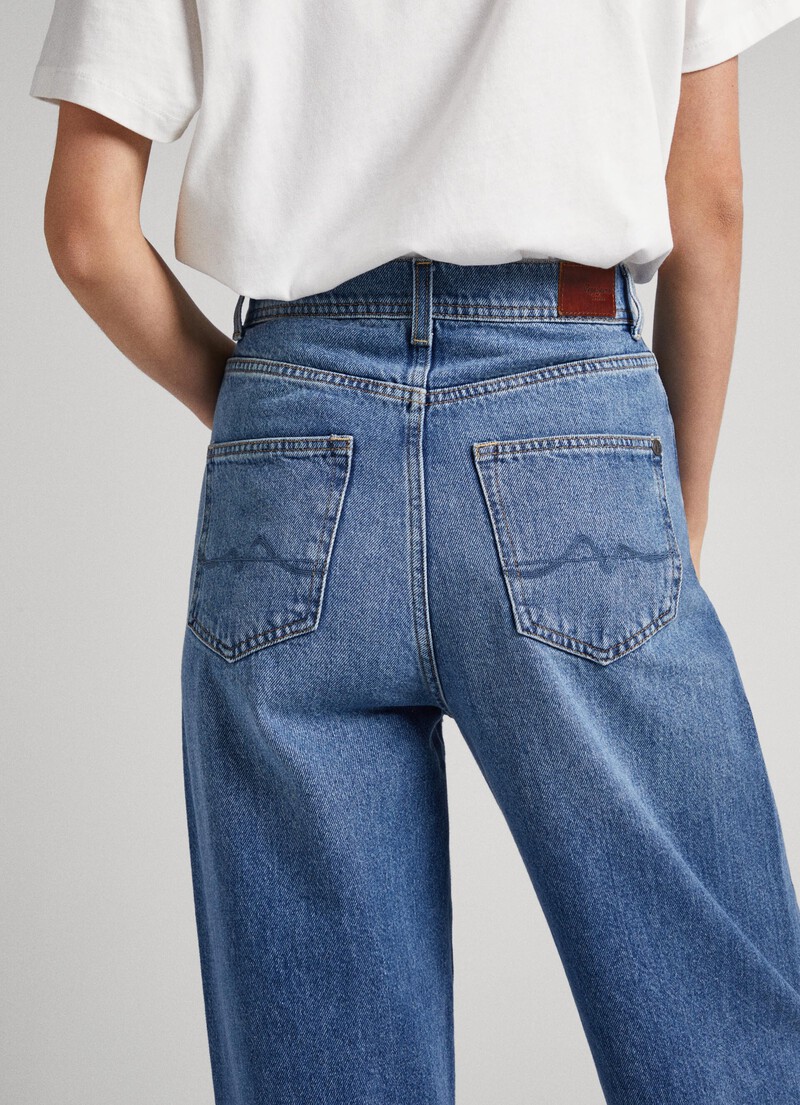 Addison Balloon Fit High-Rise Jeans | Pepe Jeans