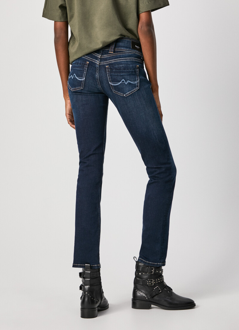 GEN STRAIGHT FIT MID WAIST JEANS | PepeJeans