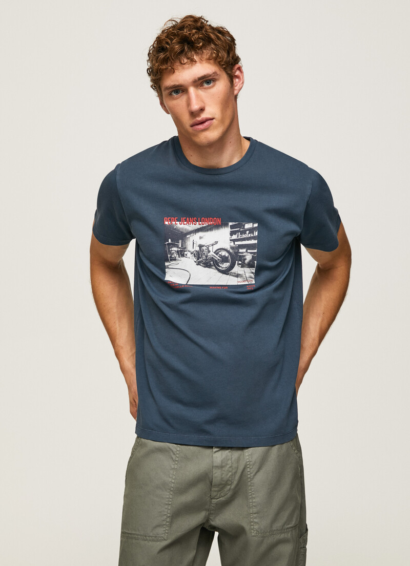 T-Shirt Avec Imprimé Photographique | Pepe Jeans