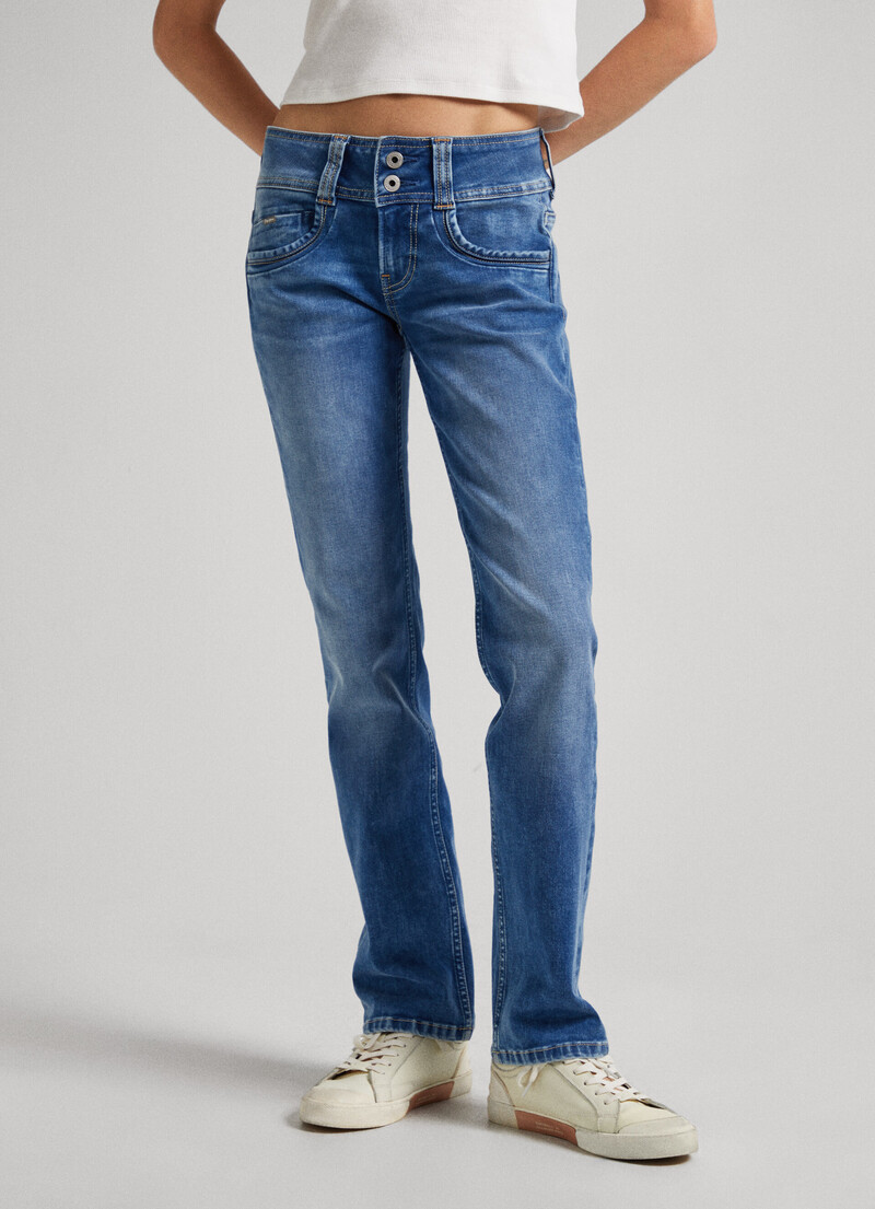 Gen Regular Fit Mid-Rise Jeans | Pepe Jeans