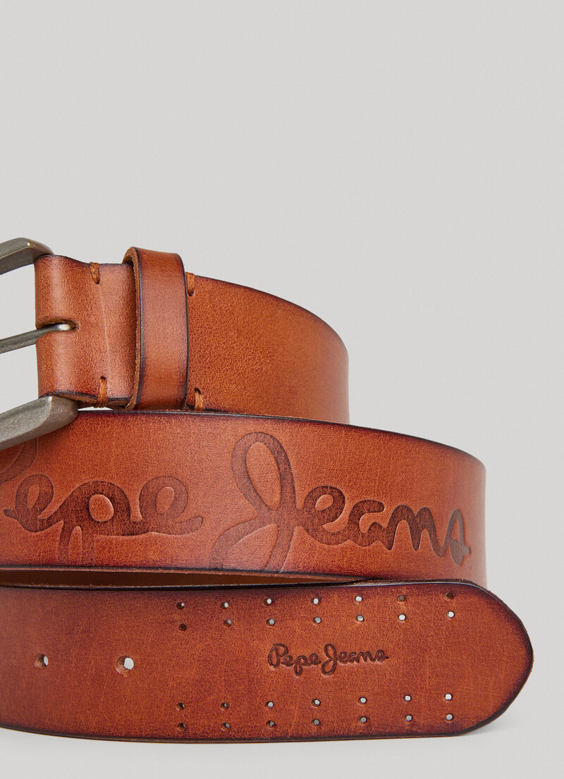 Leather Belt With Metal Buckle | Pepe Jeans