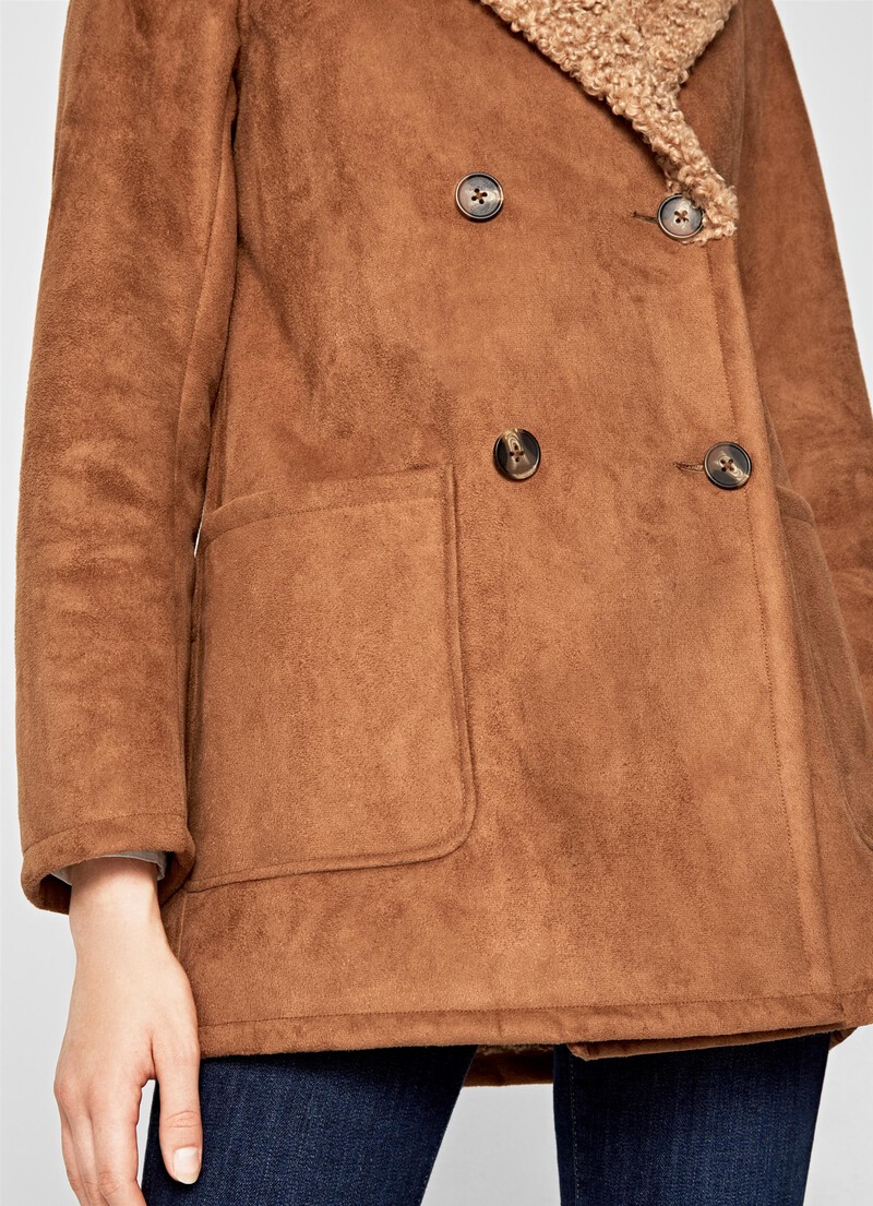 PATRICIA SHEARLING STYLE COAT | PepeJeans