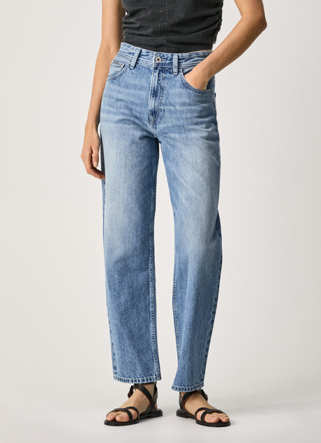DOVER RELAXED FIT HIGH WAIST JEANS | Pepe Jeans