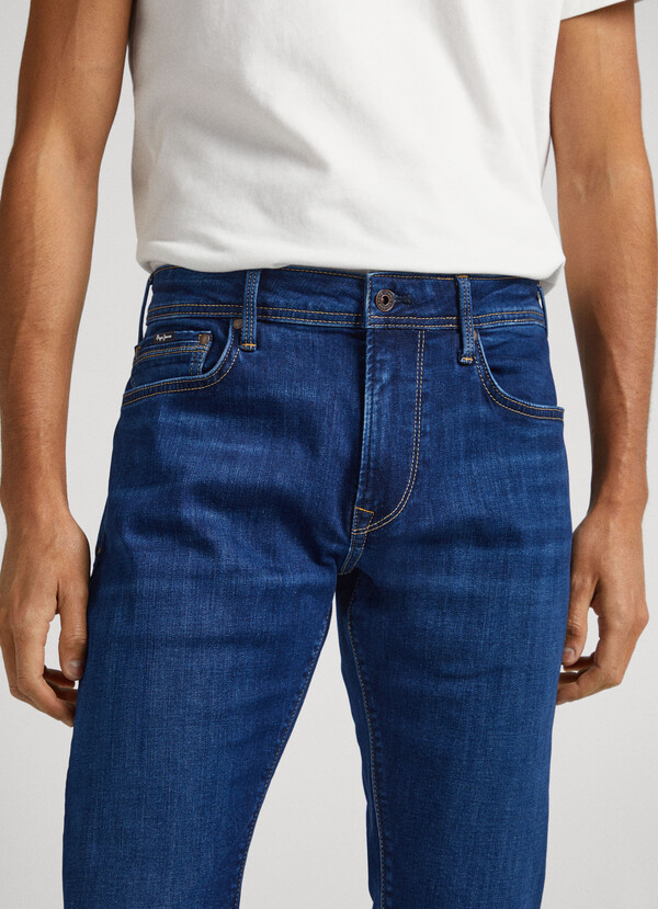 REGULAR FIT MID-RISE JEANS - STANLEY