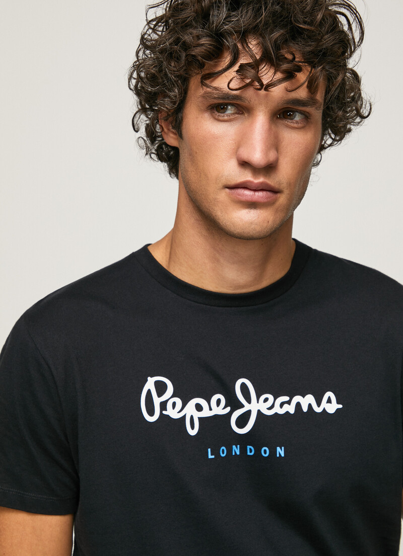 Maglietta In Cotone Con Logo | Pepe Jeans