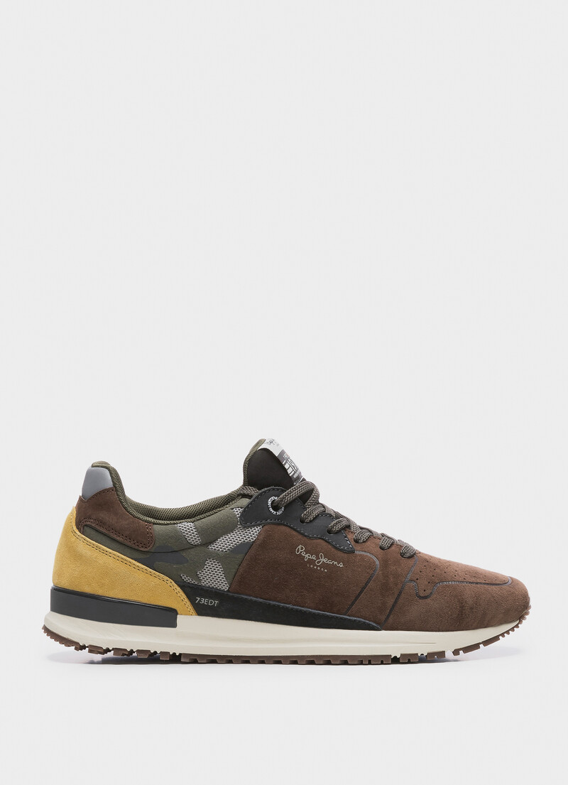 LEATHER SNEAKERS TINKER PRO RACER CAMU | PepeJeans
