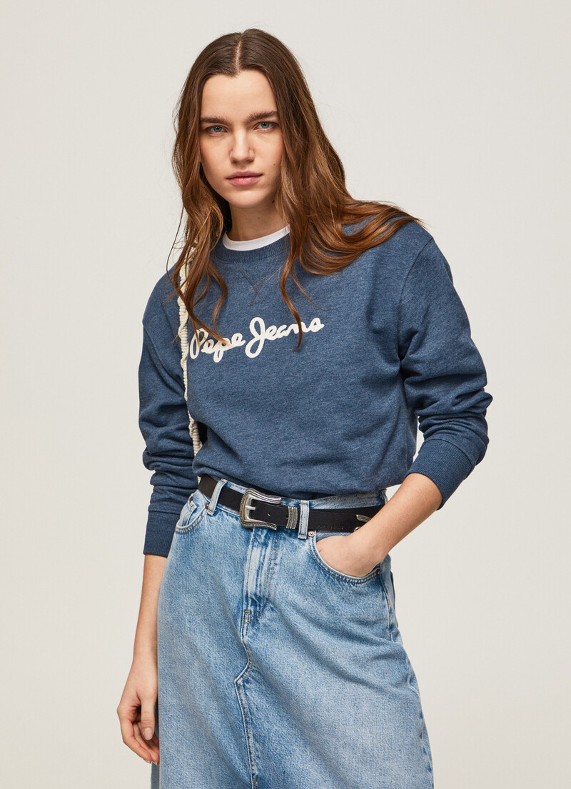 Sweatshirt Com Logo Estampado | Pepe Jeans