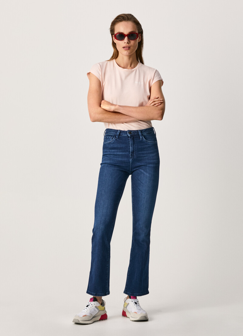 DION FLARE SKINNY FIT HIGH WAIST JEANS | WOMAN