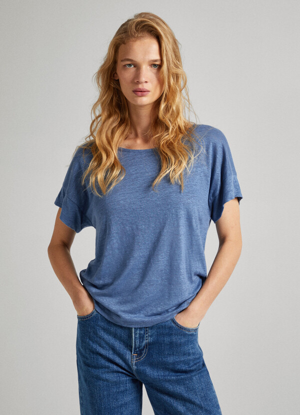 RELAXED FIT T-SHIRT WITH EMBROIDERED LOGO