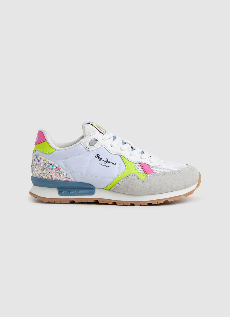 Brit Neon Combined Sneakers | Pepe Jeans
