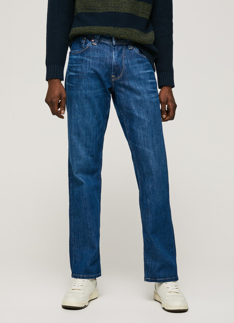 KINGSTON ZIP RELAXED FIT REGULAR WAIST JEANS | PepeJeans