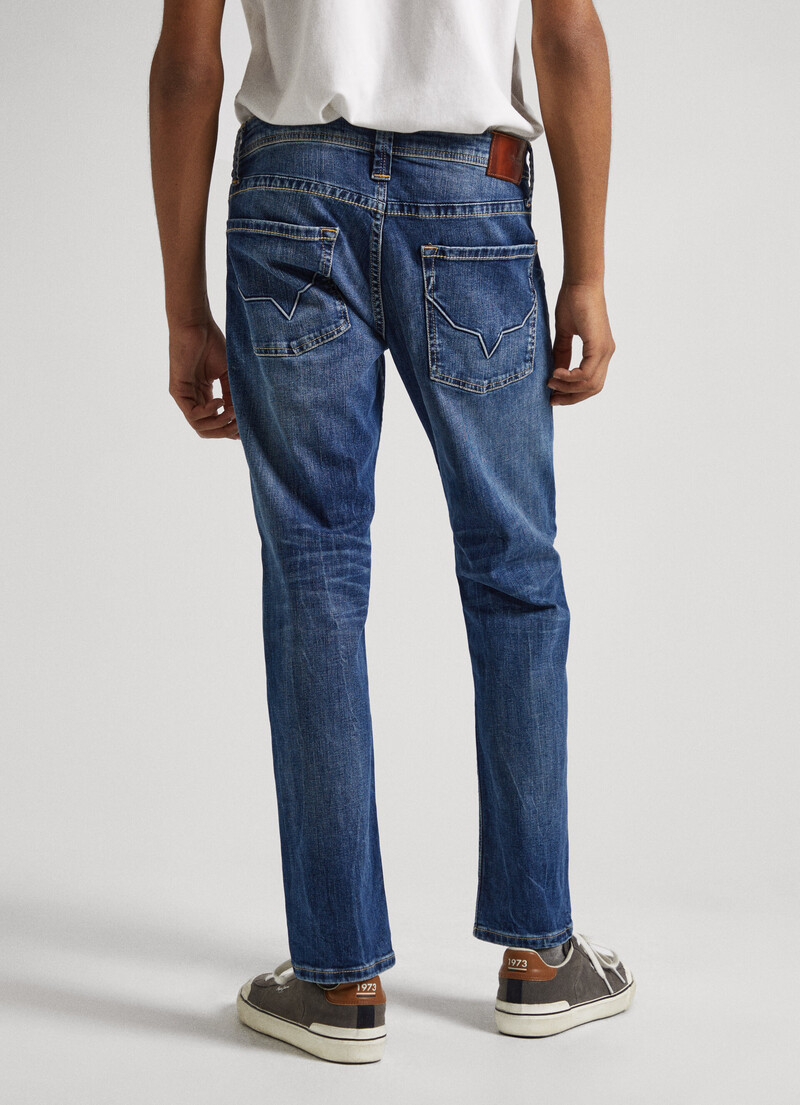 Cash Regular Fit Mid-Rise Jeans | Pepe Jeans
