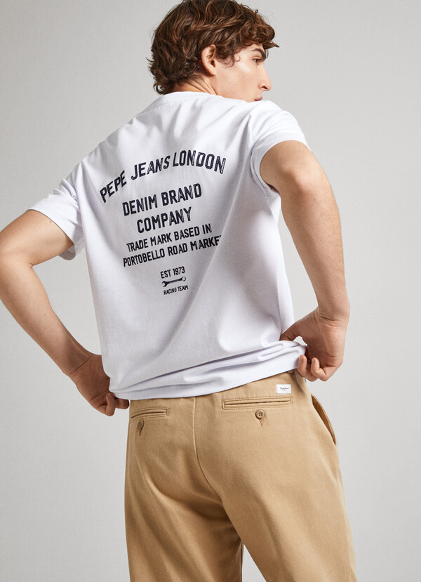 REGULAR FIT T-SHIRT WITH BACK PRINT