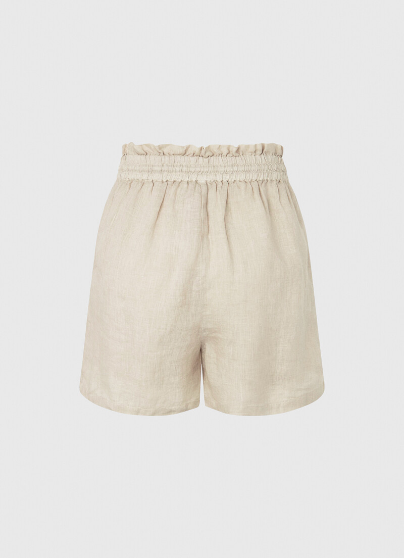Paper Bag Linen Blend Shorts | Pepe Jeans