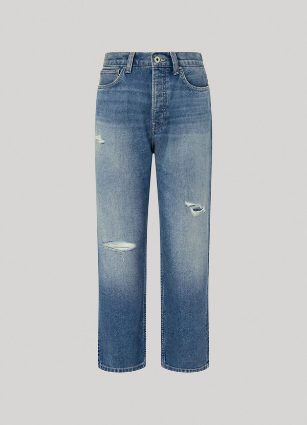 HIGH-RISE STRAIGHT FIT JEANS - CELYN