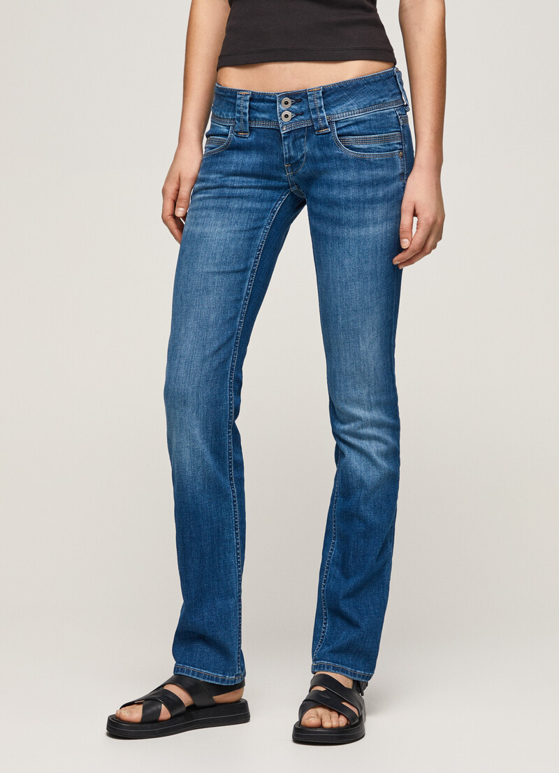 Jean Coupe Droite Taille Basse Venus | Pepe Jeans