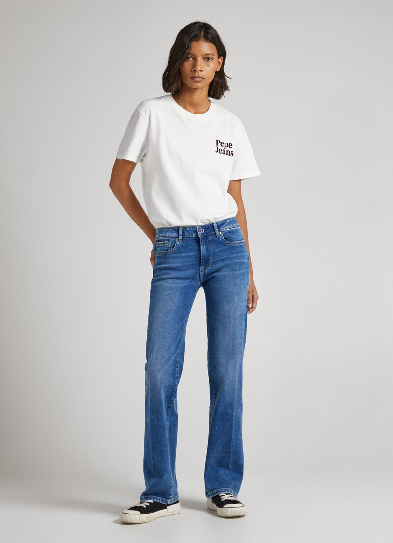 Aubrey Slim Fit Mid-Rise Jeans | Pepe Jeans