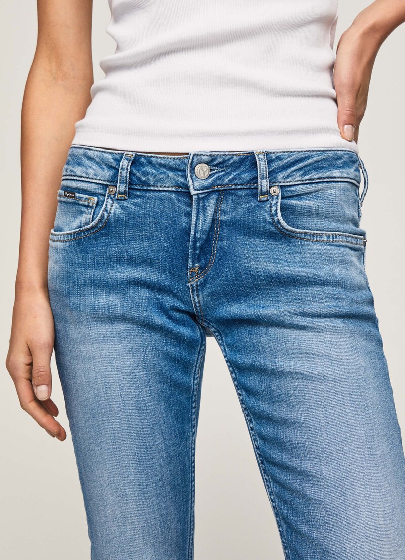 Jeans Flare Fit A Vita Bassa Amy | Pepe Jeans