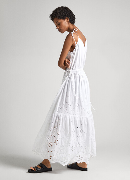 MAXI DRESS WITH OPENWORK DETAIL