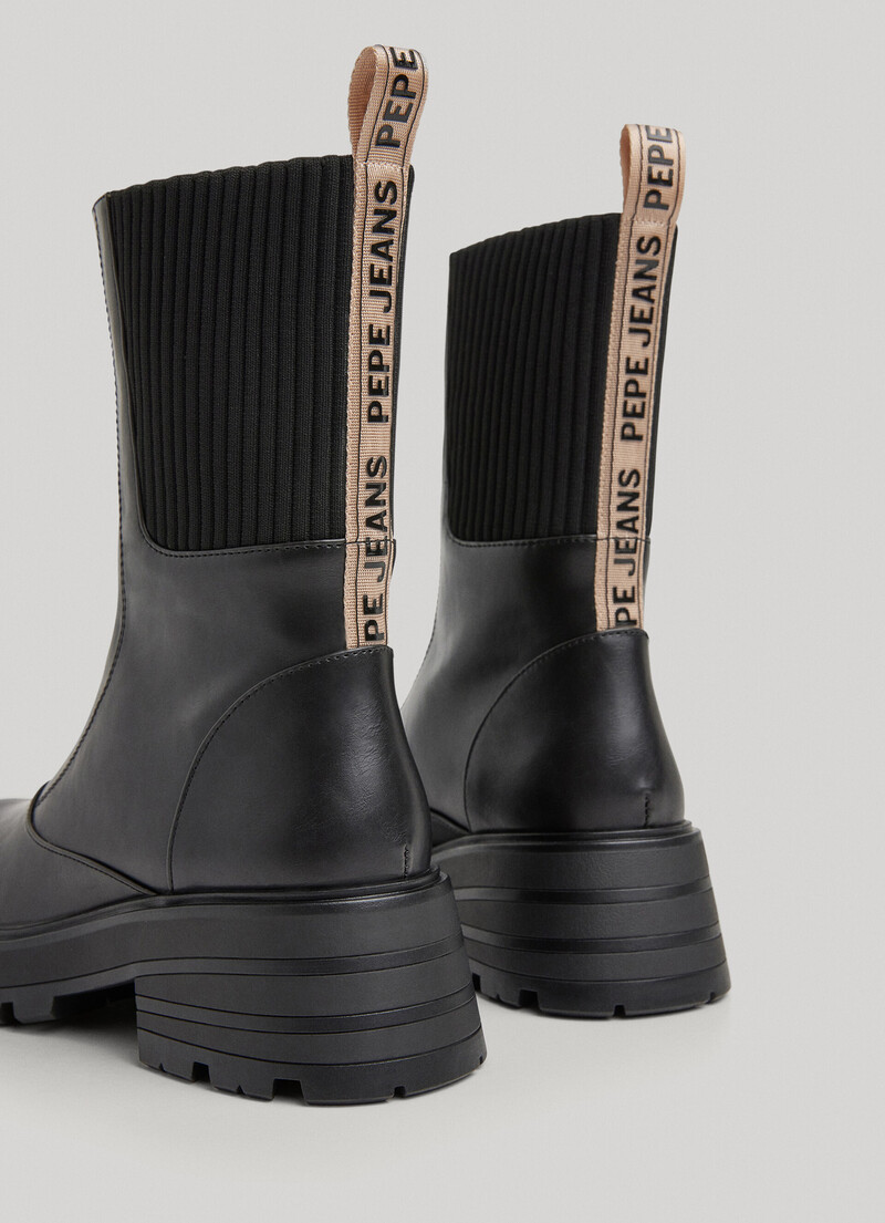 Boots En Tissus Combinés | Pepe Jeans