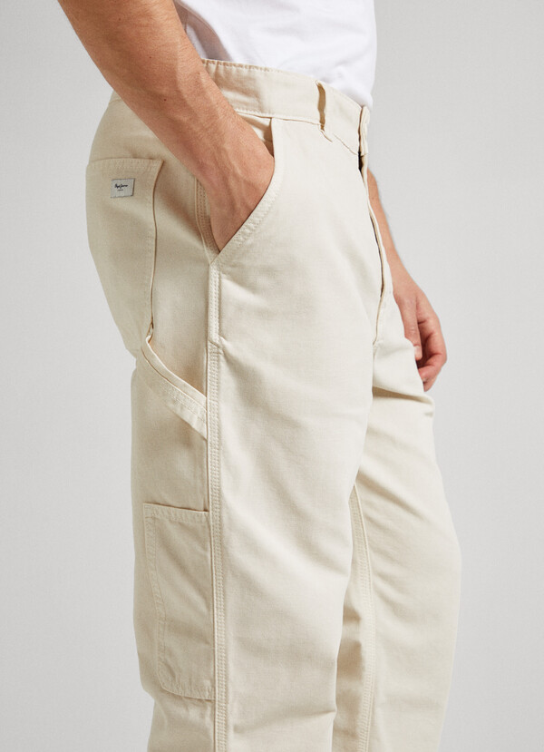 RELAXED FIT COTTON TROUSERS