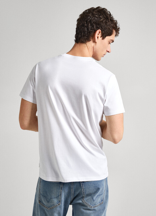 REGULAR FIT T-SHIRT WITH PRINTED LOGO