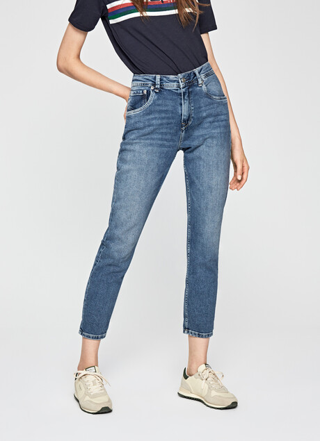 VIOLET MOM CARROT FIT HIGH WAIST JEANS | PepeJeans