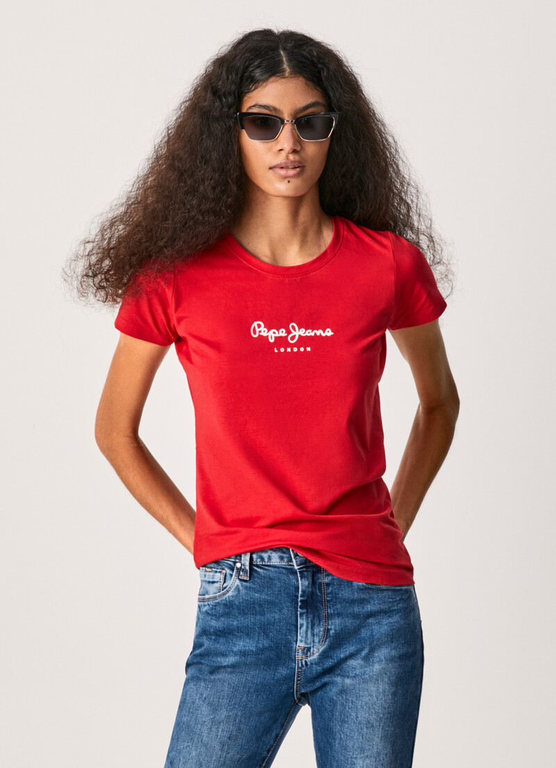 NEW VIRGINIA SS N CHEST LOGO T-SHIRT | PEPEJEANS