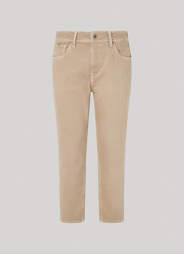 TAPER FIT FIVE-POCKET TROUSERS