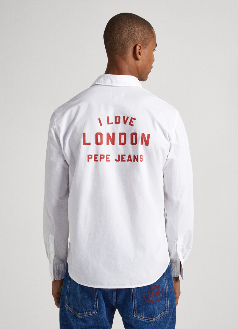 Hemd Druck I Love London Auf Rücken | Pepe Jeans