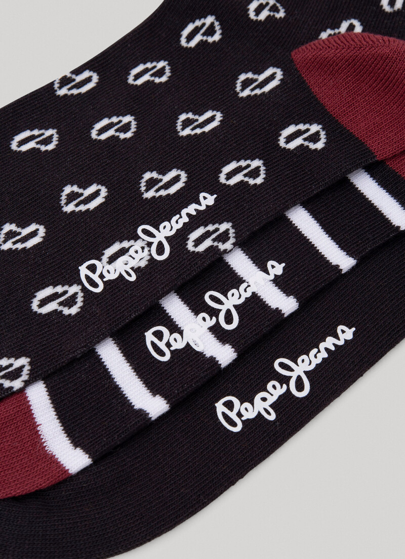 3-Pack Mixed Crew Socks | Pepe Jeans