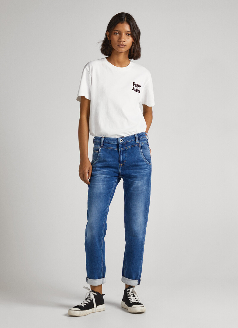 Carey Relaxed Fit Mid-Rise Jeans | Pepe Jeans