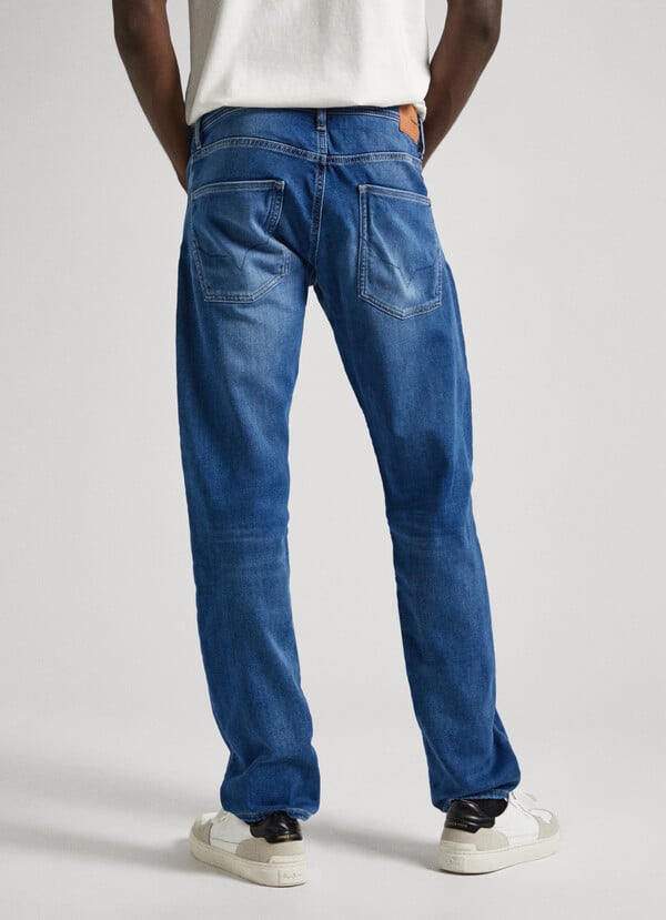 SLIM FIT MID-RISE JEANS - TRACK