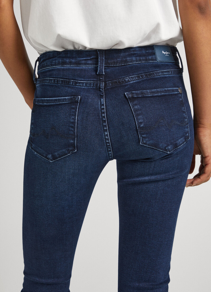 Lola Skinny Fit Mid-Rise Jeans | Pepe Jeans