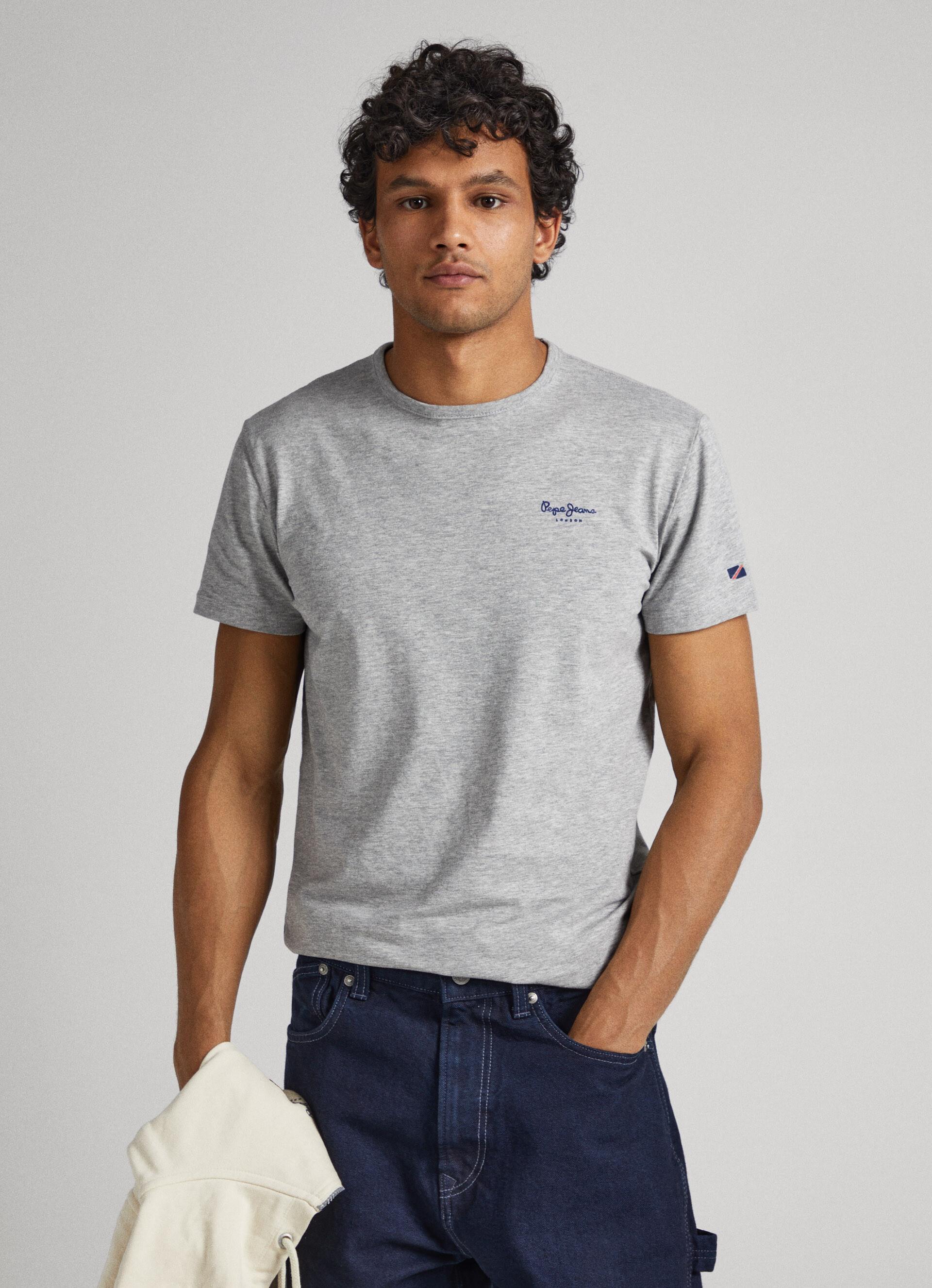 | Jeans Mit Logo Baumwoll-T-Shirt Pepe