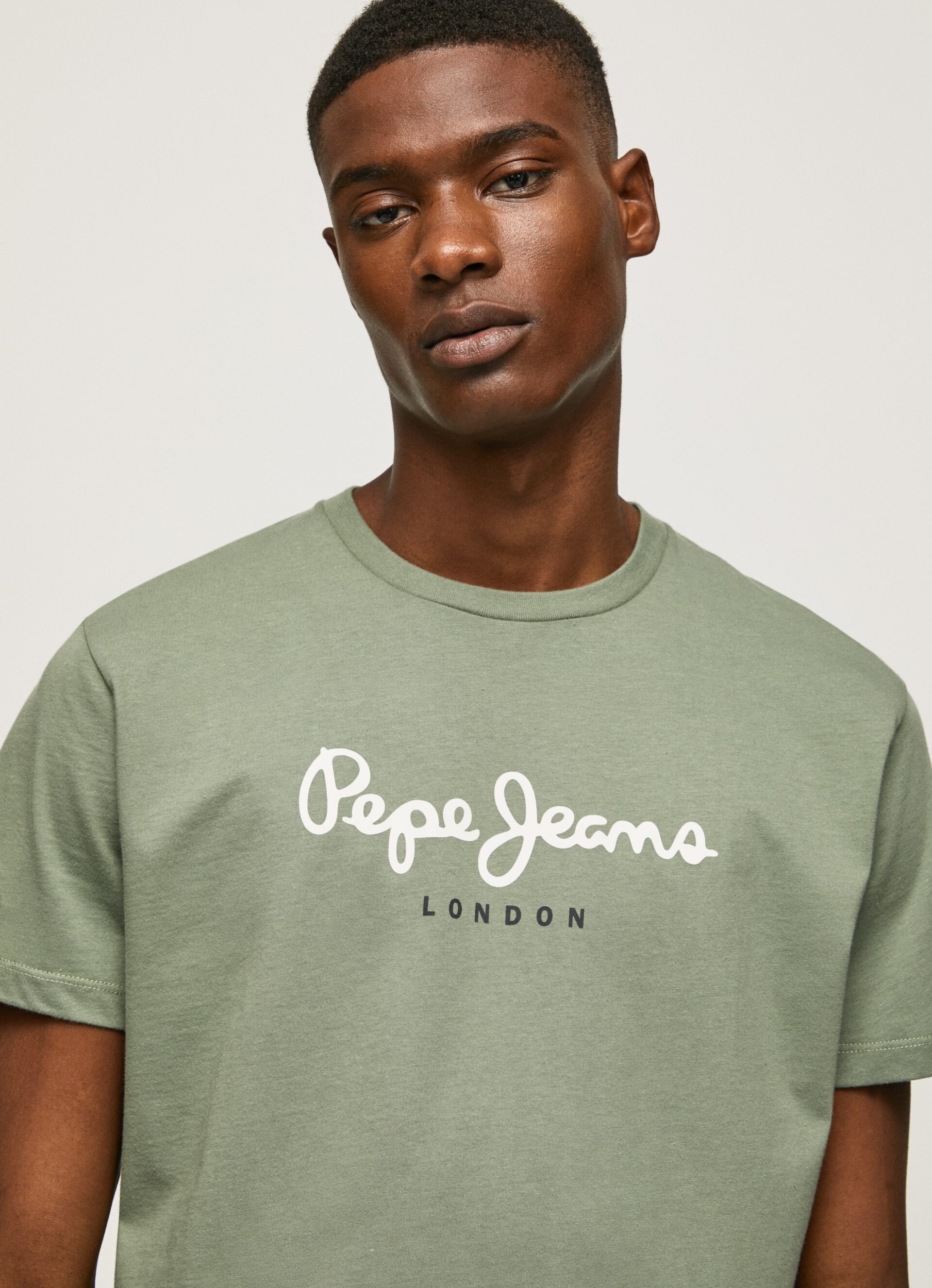 Printed Logo Cotton T-Shirt | Pepe Jeans