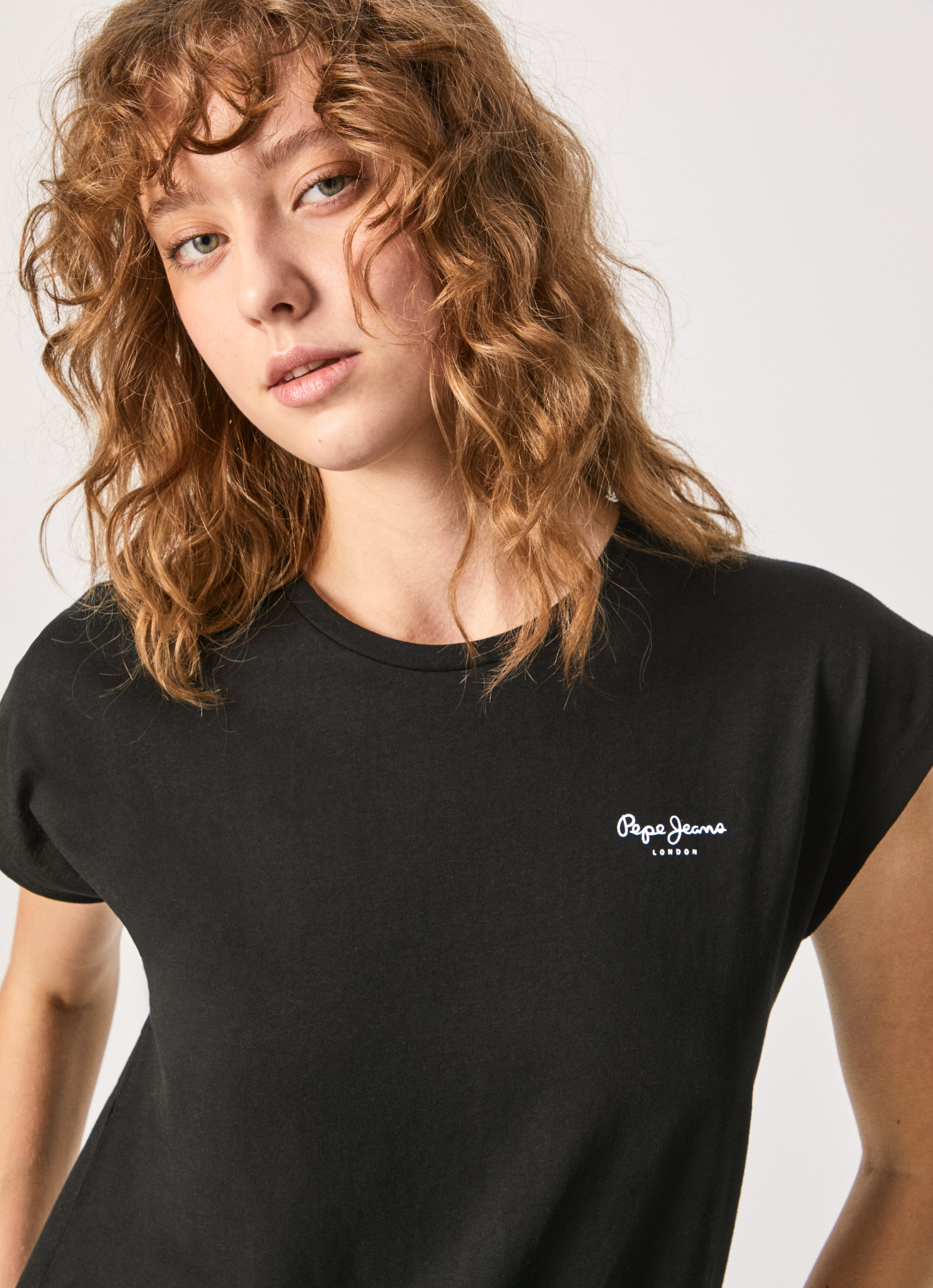 BLOOM BASIC T-SHIRT WITH LOGO | Pepe Jeans