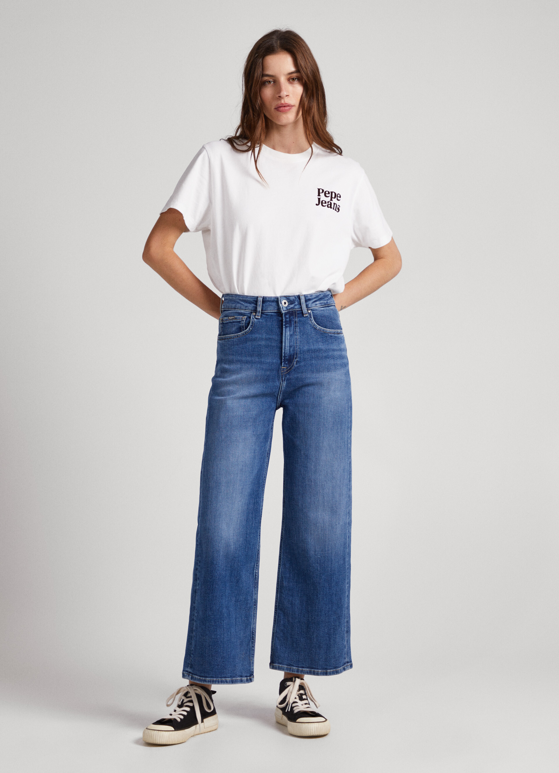 Lexa Sky Wide Leg High-Rise Jeans | Pepe Jeans